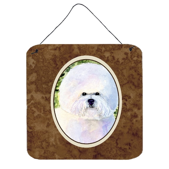 Carolines Treasures SS8919DS66 Bichon Frise Aluminum Metal Wall or Door Hanging Prints, 6 x 6", Multicolor
