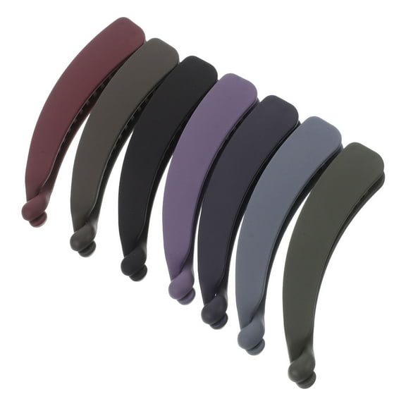 Beaupretty Banana Clips Assorted Color for Women Valentine's Day 7Pcs