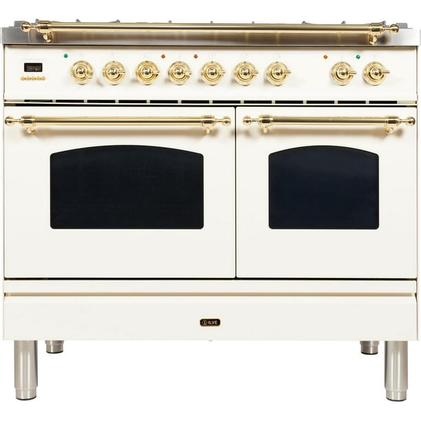 Ilve UPDN100FDMPA Nostalgie Series 40 Inch Dual Fuel Convection