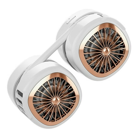

Bluethy Neck Fan Bladeless Low Noise USB Charging 3 Levels Adjustment Portable Pocket Fan for Outdoor