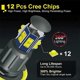 thumbnail image 3 of H8 Headlight Bulb 6000K 120W LED Angel Eyes Lights Canbus for E60 E61 E63 X5 E70 X6 E71 E90 E91 E92 E93 M3 E89 E82, 3 of 5