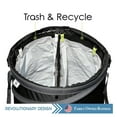 thumbnail image 2 of Collapsible Trash Recycle Bin - 26 Gallon Dual Compartment - Waterproof Utility Bin for Camping, Laundry, Storage, Garden - Durable Vinyl & Tear Resistant, 2 of 9