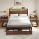 thumbnail image 2 of Cama Queen FABATO Cabecera Cajones Luces Led Usb, 2 of 10