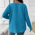 thumbnail image 7 of cfhntfmh Plus Size Long Sleeve Tops for Women V Neck Pullover Sweaters Loose Dressy Curvy Hem Spring Fall Tunic Shirts, 7 of 7