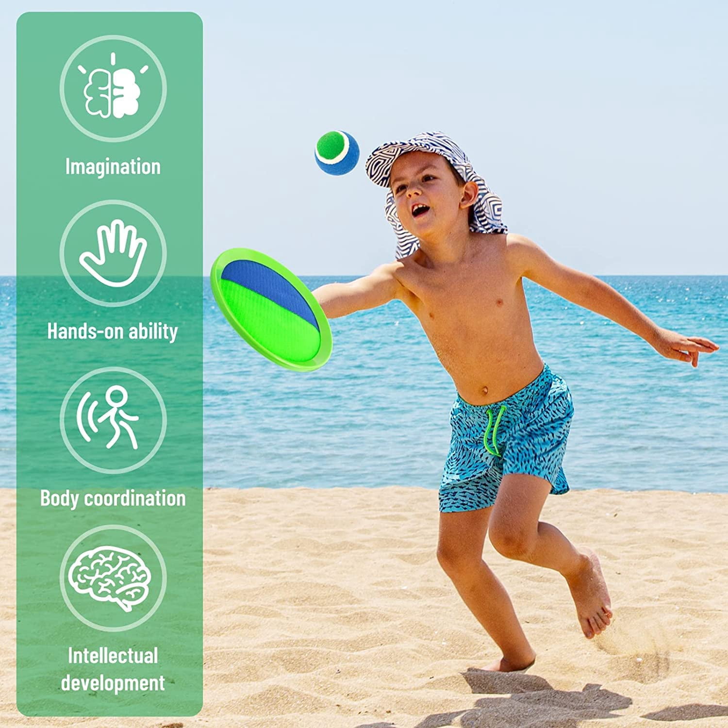 Homotte Toss Game Set for Kids Age 3 4 5 6 7 8+, Toss and Catch Game Toys, Outdoor Playground