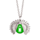 thumbnail image 1 of Cargo cuadrado verde marca de advertencia Collar de girasol collar collar collar colgante, 1 of 3
