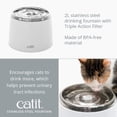 thumbnail image 3 of Fuente de agua para gatos Catit Fresh & Clear de acero inoxidable, 1,9 L, 3 of 9