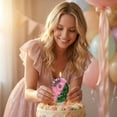 thumbnail image 5 of Birthday Number Candle, Glitter Rhinestone Crown, 1 Piece,Suitable for Kid Princess Birthday Party Cake Decoration, 5 of 5