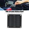 10W 12V Solar Panel Battery Trickle Charger Kit Maintainer Car Rv