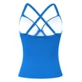 thumbnail image 5 of Firpearl Underwire Tankini Tops for Women Swimwear Royal Blue Supportive Swimsuits Top Criss Cross Bathing Suit Tops US16, 5 of 6