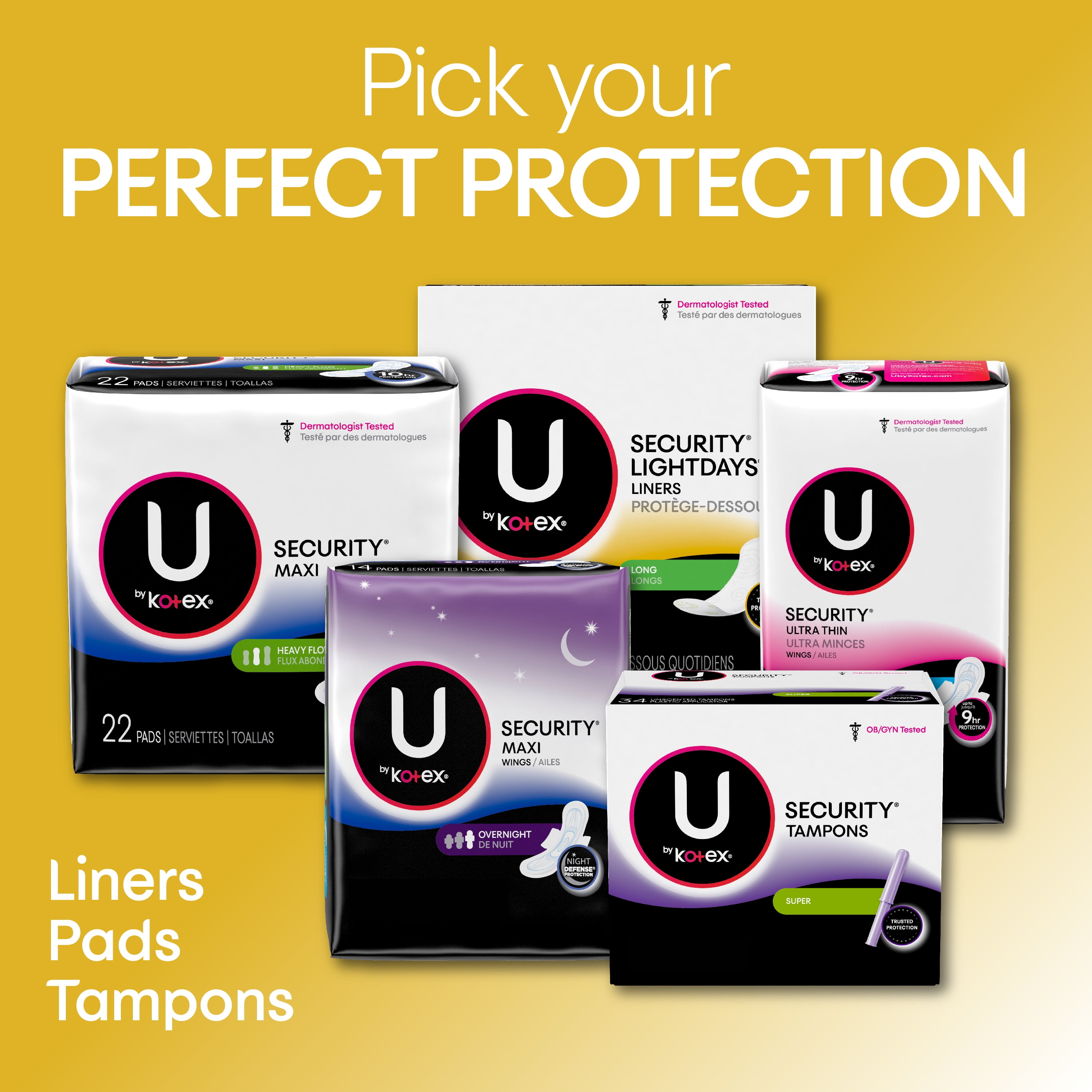 U By Kotex Lightdays Wrapped Panty Liners Light Absorbency Unscented 1 Ct Walmart Com Walmart Com