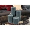 thumbnail image 3 of (2 pack) Mainstays Scented Mottled Pillar Candle, 3 x 6 inches, Blue, Garden Rain, 3 of 6