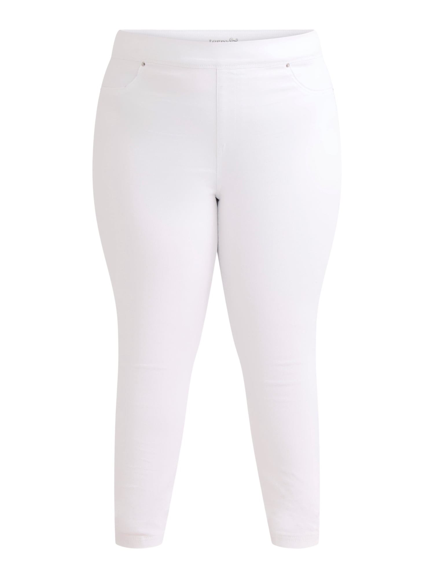 Terra & Sky Women's Plus Size High Rise Skinny Jeggings, Sizes 0X-5X