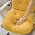 thumbnail image 5 of High Back Chair Cushion Warm Neutral Color Tufted Ergonomic Lumbar Support Seat Back Pad Non- with Strap for Office Desk Chair Dorm Car Seating Boho Home Decor, 5 of 5