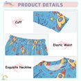 thumbnail image 4 of Dailycode Cotton Pajama Set Snug Fit Long Sleeve Top and Pants for 18M-8Y Cartoon Rockets Plants Stars, 4 of 7