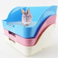 thumbnail image 2 of Minkissy Litter Training Toilet for Bunny Sturdy Design Sky-blue 1Set, 2 of 8