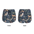 thumbnail image 3 of Rateoe Retro Forest Animals Printed 2 in 1 Women's Workout Shorts for Athletic Gym Running Shorts with Phone Pockets-Large, 3 of 7