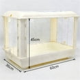 thumbnail image 2 of cage pour Hamster avec Panneau Acrylique Surélevé et Ouverture Supérieure Transparente, 2 of 6