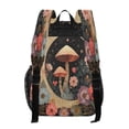 thumbnail image 3 of PVC Transparent Backpacks Clear Backpack for Travel and Outings Mushroom and Crescent Moon, 3 of 7