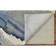 thumbnail image 5 of Feizy Clio Modern Abstract, Blue/Gray/Ivory, 5' x 7'6" Area Rug Easy Care Stain Resistant Fade Resistant Industrial Watercolor Floor Rug for Living room Bedroom, 5 of 9