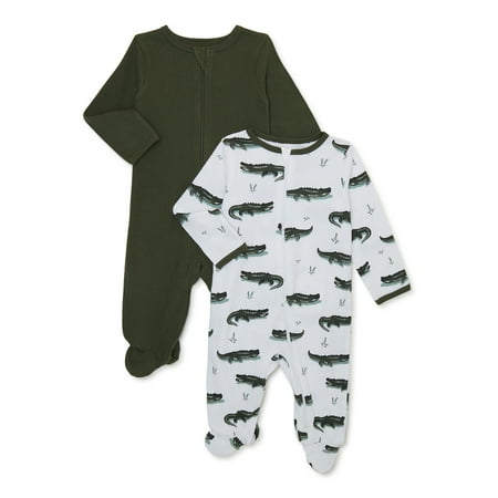 

Wonder Nation Baby Boys Gator Sleep and Play 2-Pack Sizes 0-9 Months