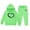 Green, variant on Kids Sweatsuit Set for Girls 2PC Long Sleeve Printed Hoodie and Jogger Pants Fall Clothes Boys Girls Athletic Clothes Sets 5-6 Years Boys Girls Fashion