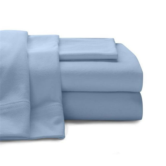 Baltic Linen 0361108470 Super Soft 100 Percent Cotton Jersey Sheet Set Blue - King