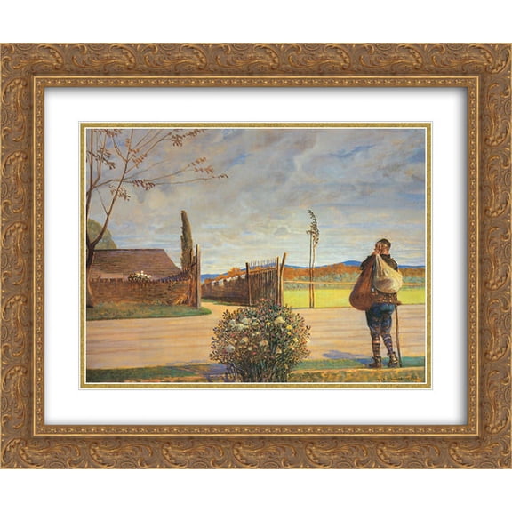Jacek Malczewski 2x Matted 24x20 Gold Ornate Framed Art Print 'The Prodigal Son'