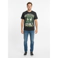 thumbnail image 2 of NBA Milwaukee Bucks Men's & Big Men's Front & Back Boxy Fit Mineral Wash Graphic T-Shirt, Sizes XS–4XLT, 2XB–5XB, 2 of 6