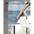 thumbnail image 2 of Coastal Pelican Swag Valances for Windows, Small Curtains Drapes, Modernism Art Oil Painting Birds Kitchen Window Curtains Over Sink Rod Pocket Window Treatment Valance for Bedroom/Bathroom 56"x36", 2 of 5