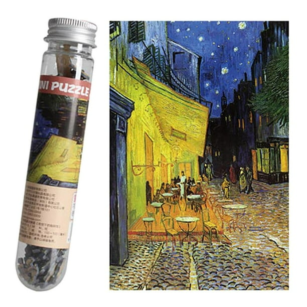 Mini rompecabezas de pintura al óleo, , rompecabezas desafiante, juego inteligente, autoensamblaje, rompecabezas, regalos de 12 años en adelante, decoración del cafetería perfke Mini rompecabezas