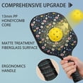 thumbnail image 4 of Pickleball Paddles Set,Pioneer Flower Floral Print Pattern Fiberglass Surface Pickleball Racket Set with 2 Indoor Outdoor Pickleball Balls and Pickleball Bag,Pickle-ball Equipment, 4 of 6