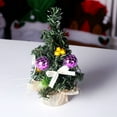 thumbnail image 2 of Mini Christmas Tree with Decoration Balls 7.87" Tabletop Artificial Small Christmas Tree Ornaments for Christmas Table Top Desk Decor Home Indoor Decoration, 2 of 7