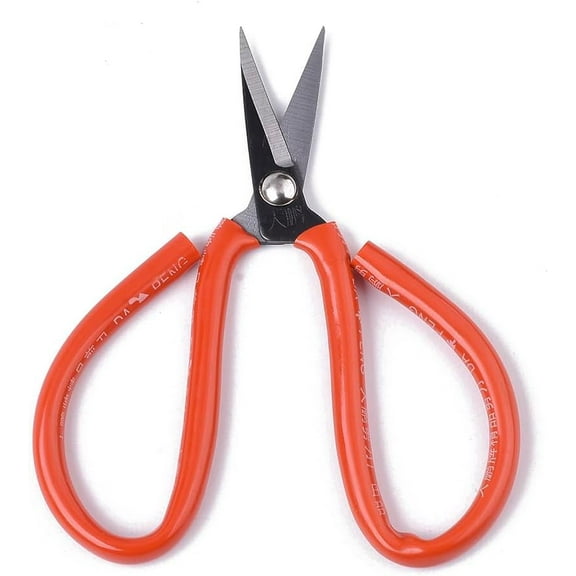 Sewing Scissors Fabric Shears Clipper Scissors 5.62 Inches Steel Scissors with Red Plastic Handle Easy to use Precision s for Fabric Sewing Crafts Succulents and Flowers