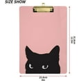 thumbnail image 2 of FMSHPON Kawaii Cat Pink Clipboard Hardboard Wood Nursing Clip Board and Pull for Standard A4 Letter 13x9 inches, 2 of 5