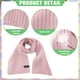 thumbnail image 3 of Bufanda de punto de color sólido para niños, bufanda de punto de lana cálida, cuello de bebé, 2 uds., 3 of 5