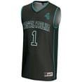 thumbnail image 2 of Unisex GameDay Greats #1 Black Coastal Carolina Chanticleers Lightweight Basketball Jersey, 2 of 4