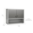 thumbnail image 5 of Seville Classics UltraHD Lockable Wall Cabinets with Open Shelf 36" W x 12" D x 30" H, Granite Gray, 5 of 7