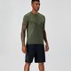 thumbnail image 5 of Top para correr Hombres Camisas casuales Entrenamiento Liso Gimnasio Absorbe la humedad Camisetas atléticas activas de manga corta, 5 of 6
