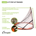 thumbnail image 2 of Champion Sports Lacrosse Training Goal: Pop Up & Backyard Shooting Net, Orange, 4 X 4-Feet, 2 of 7
