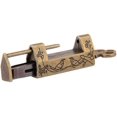 thumbnail image 5 of Candado chino vintage, mini llave tradicional china con flor y candado, estilo chino para muebles vintage, candado de bronce vintage., 5 of 5