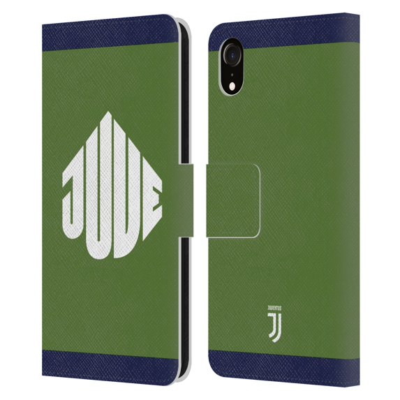 Head Case Designs Officially Licensed Juventus Football Club Street Badge Green Leather Book Wallet Case Cover Compatible With Apple iPhone XR