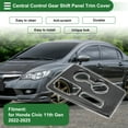 thumbnail image 3 of Cubierta del botón del pomo de cambio ABS para Honda Civic 11ª generación 22-25, etiqueta decorativa del panel de control del cambio de marchas, 3 of 6