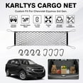 thumbnail image 2 of 2024 Equinox Envelope Style Cargo Net for 2018-2024 Chevy Equinox/GMC Terrain, Elastic Heavy Duty Rear Trunk Cargo Net for Equinox Nylon Mesh Netting with Metal Hooks, 2 of 9