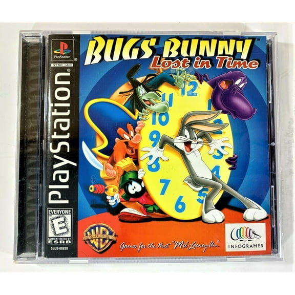Pre-Owned Bugs Bunny: Lost In Time - Complete in Box - Black Label - Tested - PS1 Playstation 1 PSX