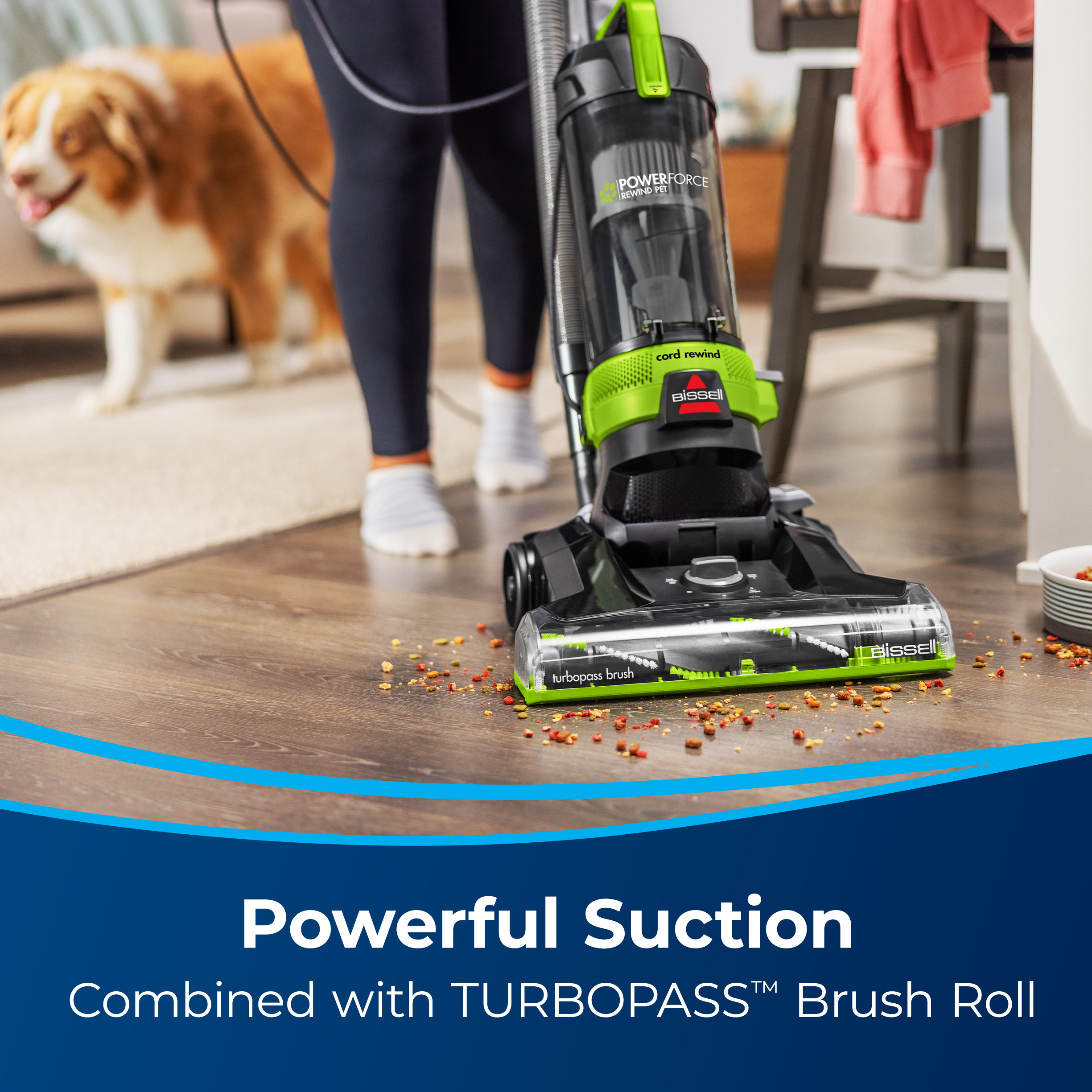 BISSELL PowerForce Helix Turbo Rewind Pet Upright Vacuum 3333 - image 2 of 8