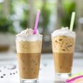 UITBDWR-[100 Pack] 8mm Wide Smoothie Straws, Plastic Boba Straws ...