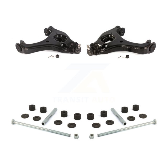TOR Front Suspension Control Arm and Ball Joint Assembly Stabilizer Bar Link Kit for Car Chevrolet Silverado 1500 GMC Sierra Classic - Left Right Side (Driver Passenger) KTR-100075