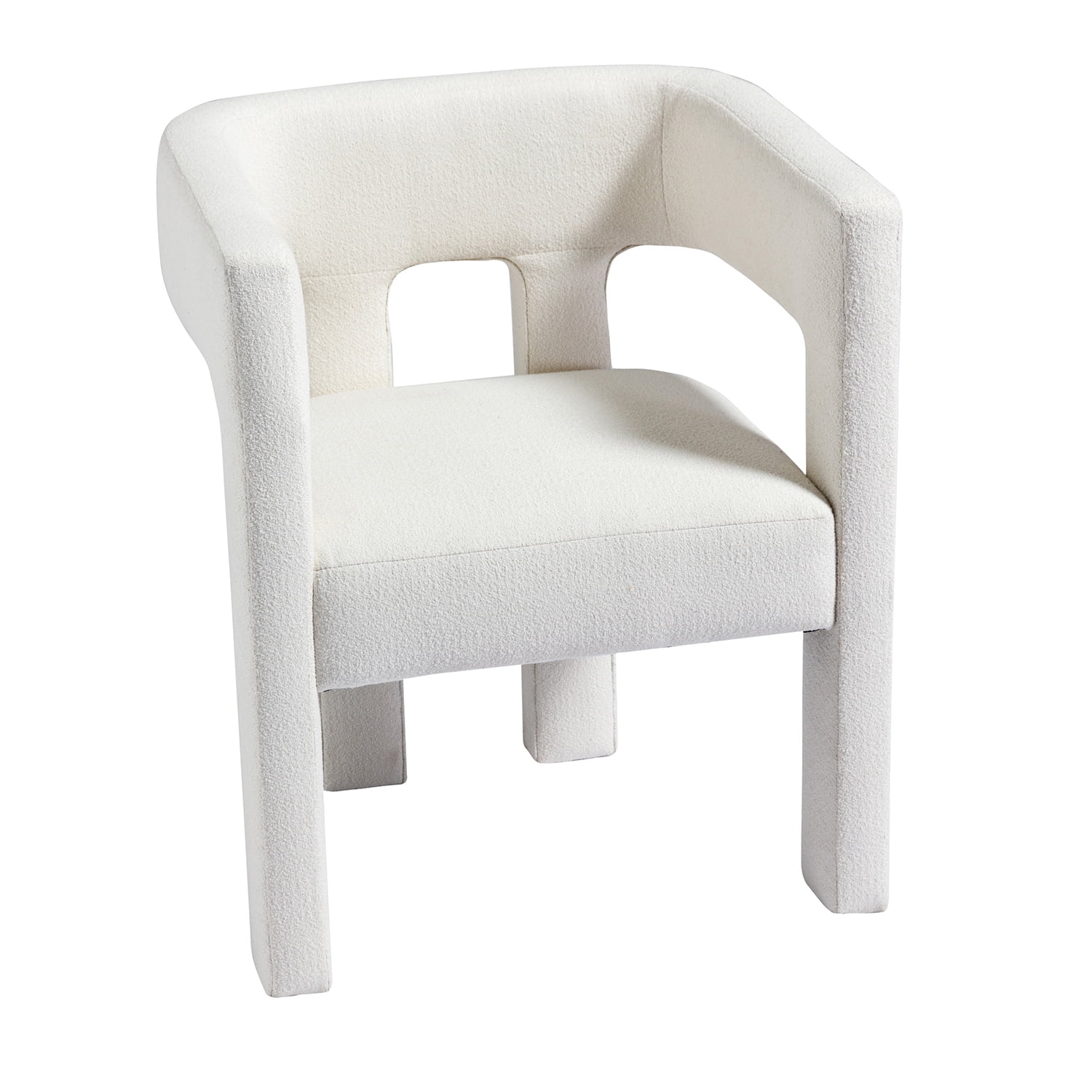 Kadyn Upholstered Accent Chair, Fabric Single Sofa Chairs for Living Room, Linen Armchair for Dining Room, Beige