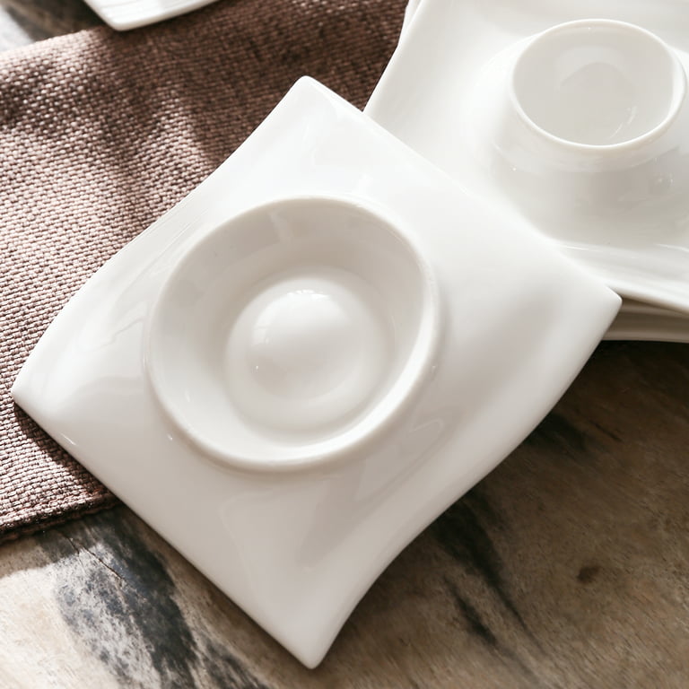 Malacasa Flora White Porcelain Fall Dinnerware Sets Clearance With